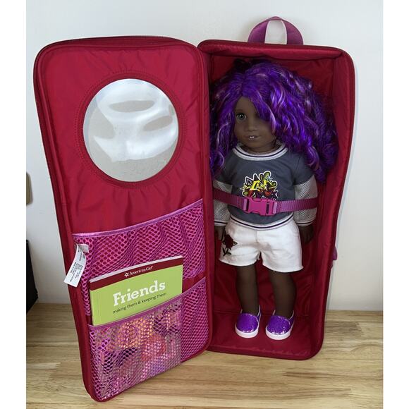 AMERICAN GIRL TRULY ME STREET CHIC # 91 18" DOLL + BOOK + CASE BACKPACK NO X - Picture 12 of 12